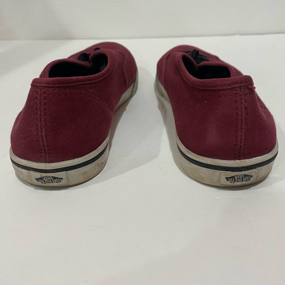 Vans Unisex Authentic Core Classics Casual Sneaker Shoe - maroon, size M 5.5 W 7 - Picture 5 of 8